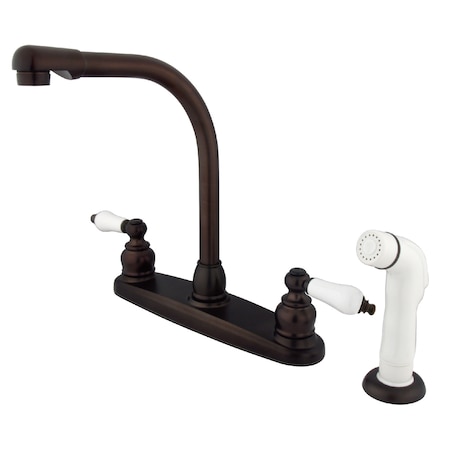 Kingston Brass Victorian Centerset Kitchen Faucet, Oil Rubbed Bronze KB715